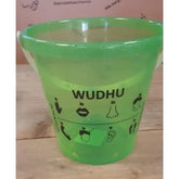 Groene plastic Wudhu-emmer van Woedoe Emmer voor wassen en reiniging